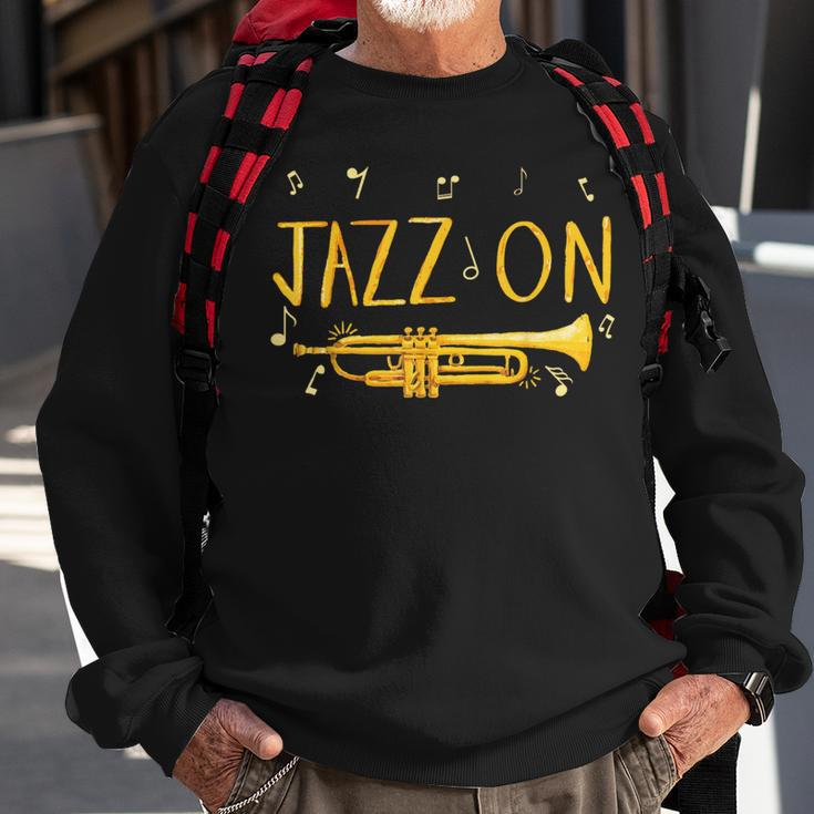 Jazz MusicFor Jazz Lover And Trumpet Player Sweatshirt Gifts for Old Men