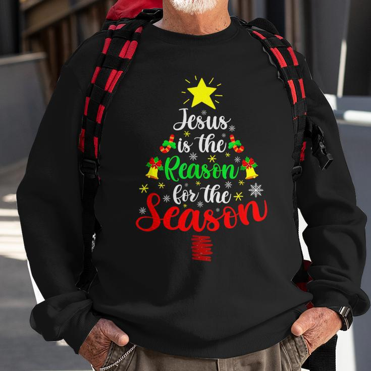 Jesus Is The Reason For The Season Christmas Family Matching Sweatshirt Gifts for Old Men