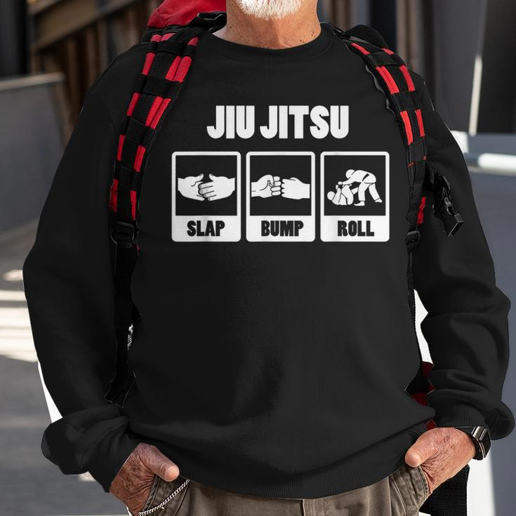 Jiu Jitsu Slap Bump Roll Brazilian Jiu Jitsu Sweatshirt Gifts for Old Men