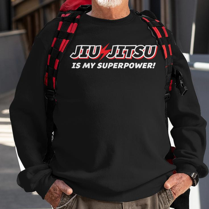 Jiu-Jitsu Superpower Bjj Brazilian Jiu JitsuSweatshirt Gifts for Old Men