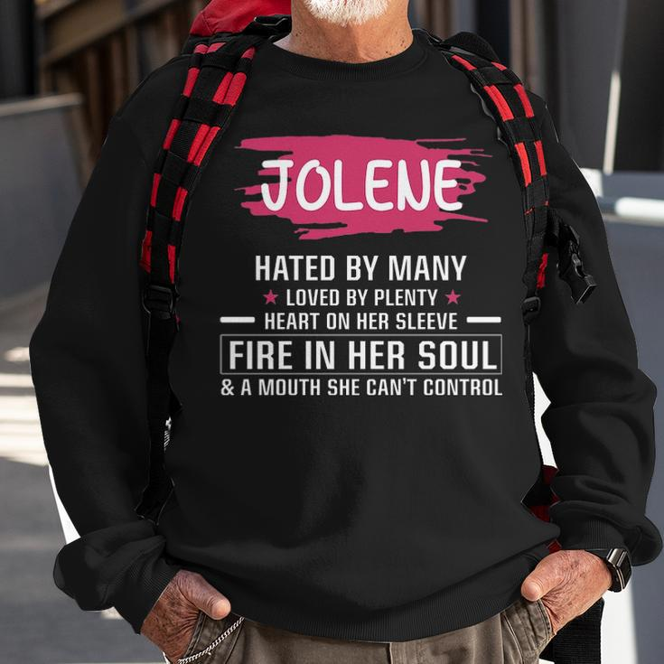 Jolene Name Gift Jolene Hated By Many Loved By Plenty Heart On Her Sleeve Sweatshirt Gifts for Old Men