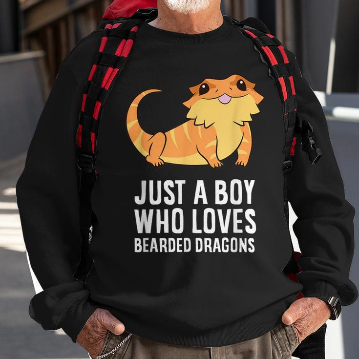 Just A Boy Who Loves Bearded Dragons Sweatshirt Gifts for Old Men