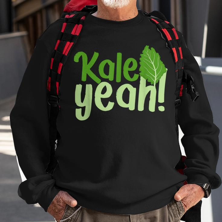 Kale Yeah Go Vegan Sweatshirt Gifts for Old Men