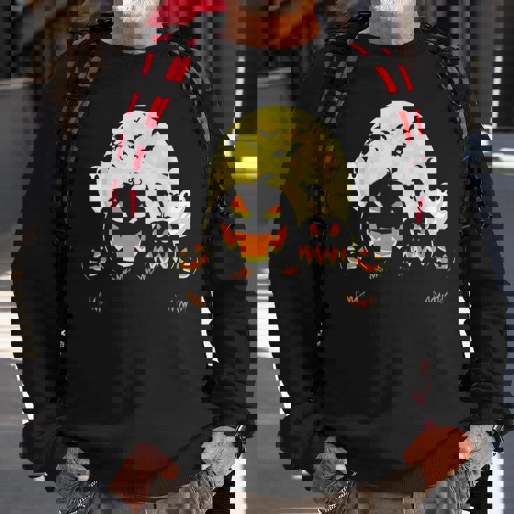 Kangaroo On Scary Pumpkin Halloween Full Moon Boo Ghost Sweatshirt Gifts for Old Men Kangaroo On Scary Pumpkin Halloween Full Moon Boo Ghost Sweatshirt Gifts for Old Men