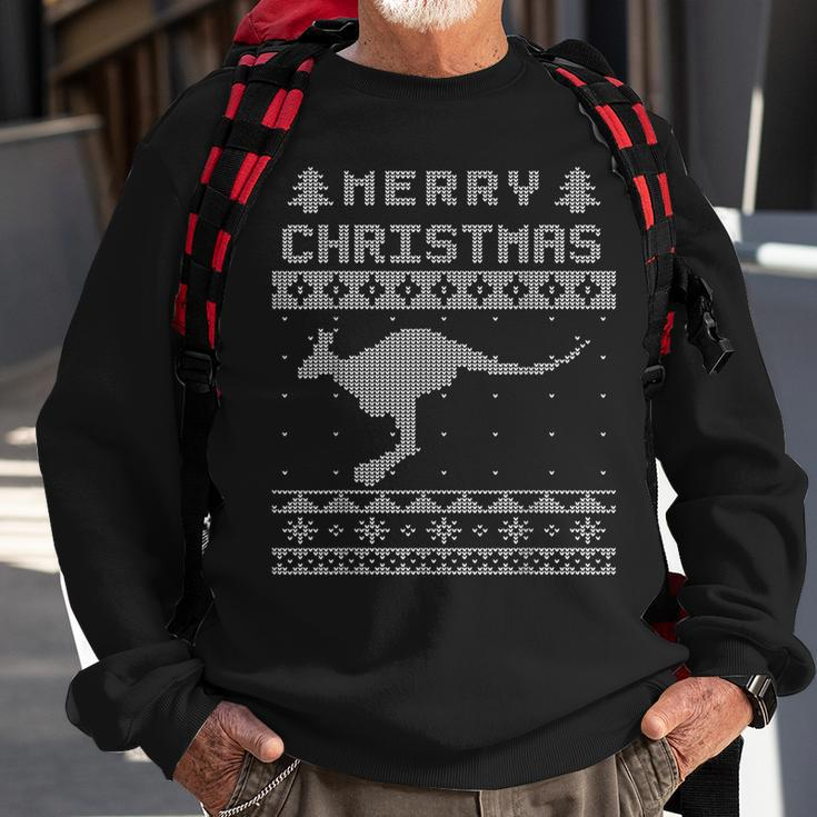 Kangaroo Ugly Christmas Sweater Xmas Party Sweatshirt Gifts for Old Men
