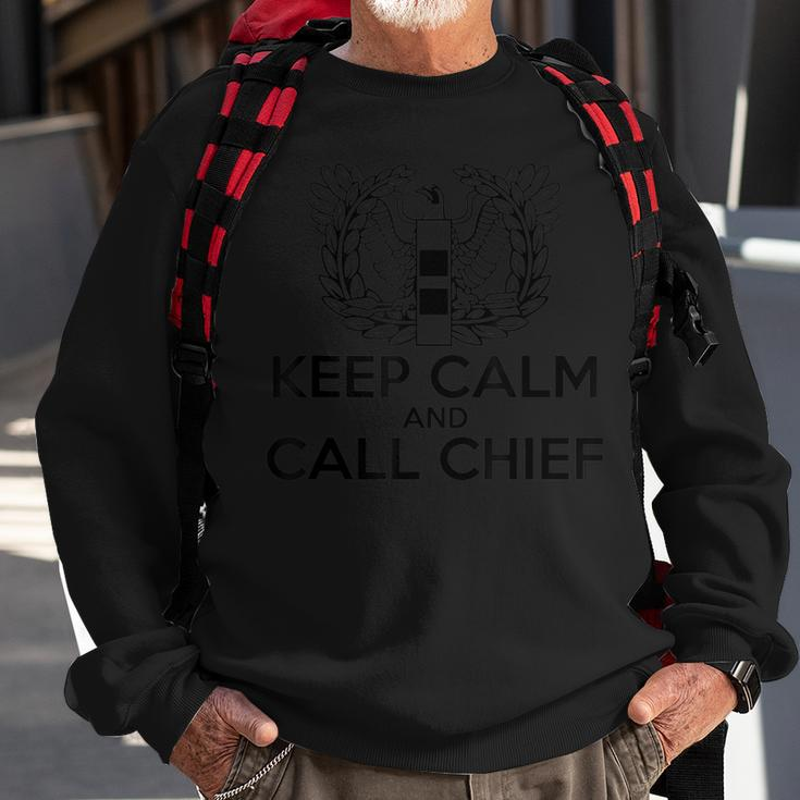 Keep Calm And Call Chief Cw2 Warrant Officer Sweatshirt Gifts for Old Men