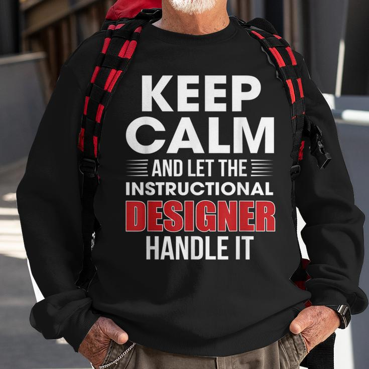Keep Calm And Let The Instructional er Handle It Png Sweatshirt Gifts for Old Men