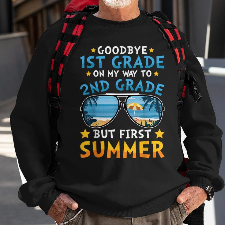 Kids Goodbye 1St Grade Graduation To 2Nd Grade Hello Summer Sweatshirt Gifts for Old Men