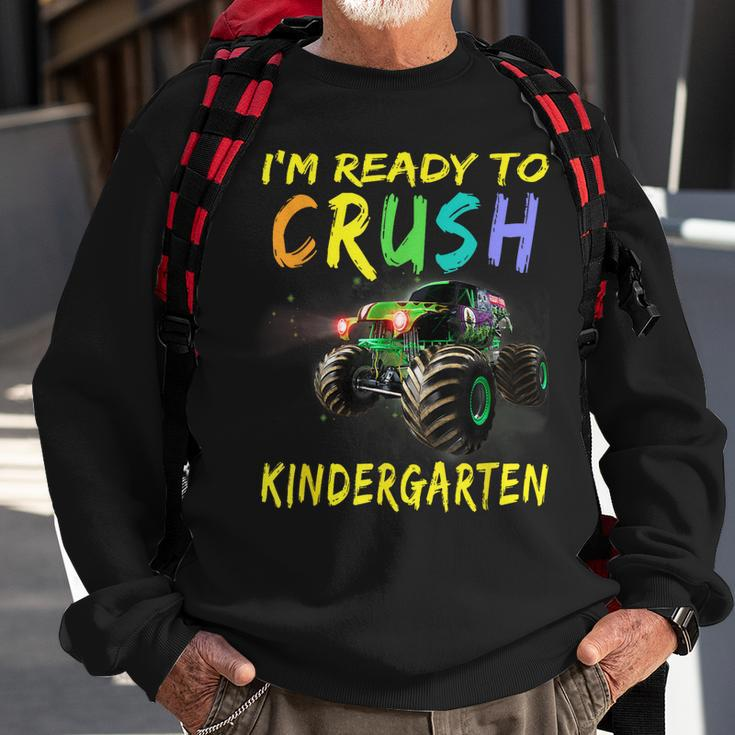 Kids Monster Truck Im Ready To Crush Kindergarten Sweatshirt Gifts for Old Men