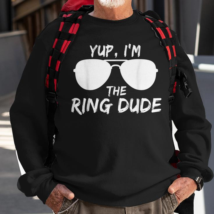 Kids Yup Im The Ring Dude Funny Kids Ring Bearer Sweatshirt Gifts for Old Men