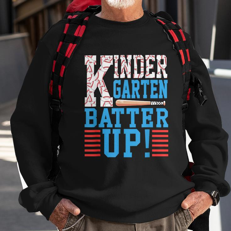 Kindergarten Back To School Kindergarten Batter Up Baseball Kindergarten Gifts Sweatshirt Gifts for Old Men