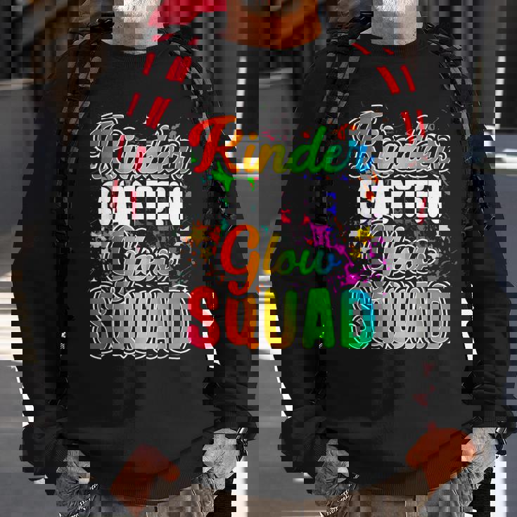 Kindergarten Glow Party Classroom Glow Party Squad Glowing Sweatshirt Gifts for Old Men