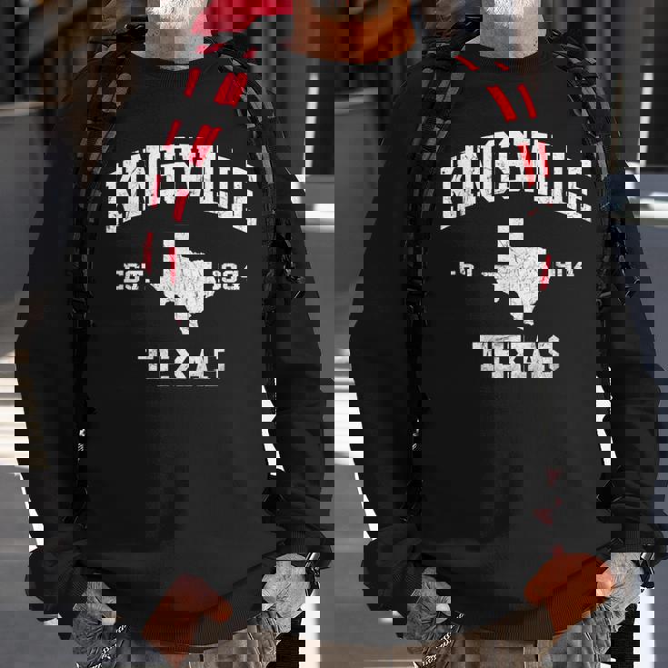 Kingsville Texas Tx Vintage State Athletic Style Sweatshirt Gifts for Old Men