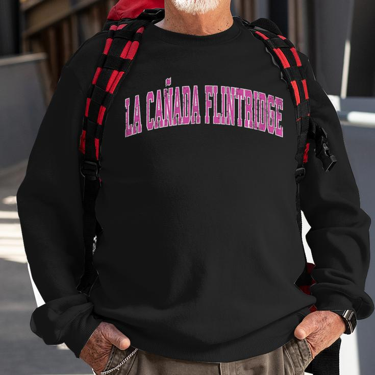 La Canada Flintridge California Ca Vintage Sports Pin Sweatshirt Gifts for Old Men