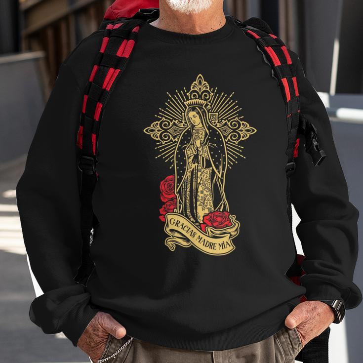 Our Lady Of Guadalupe Saint Virgin Mary Sweatshirt Gifts for Old Men