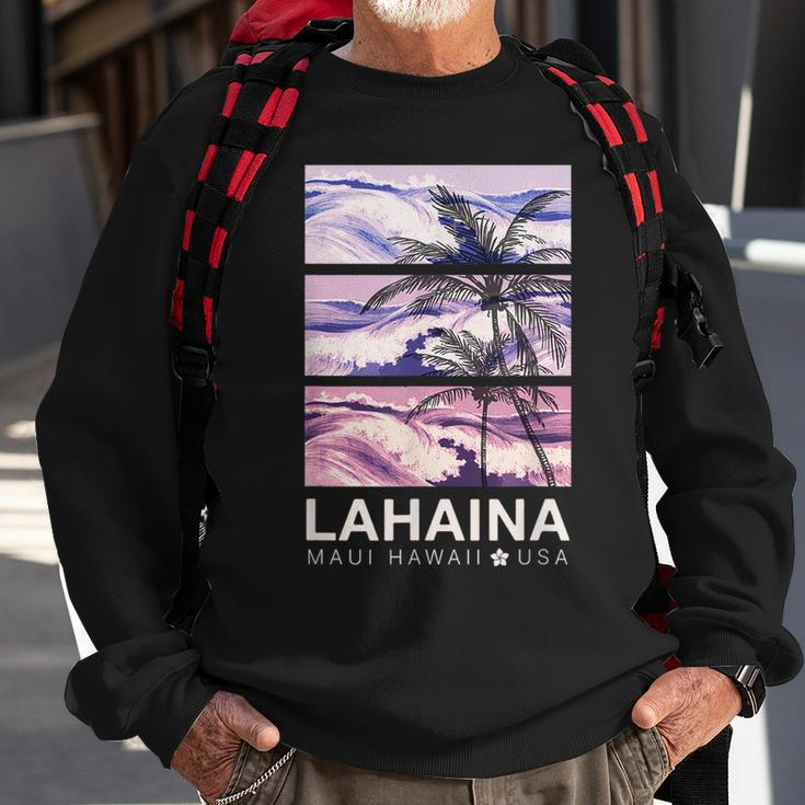 Lahaina Maui Vintage Hawaiian Sweatshirt Gifts for Old Men