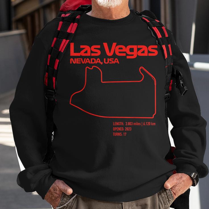 Las Vegas Street Circuit Formula Racing Sport Sweatshirt Gifts for Old Men