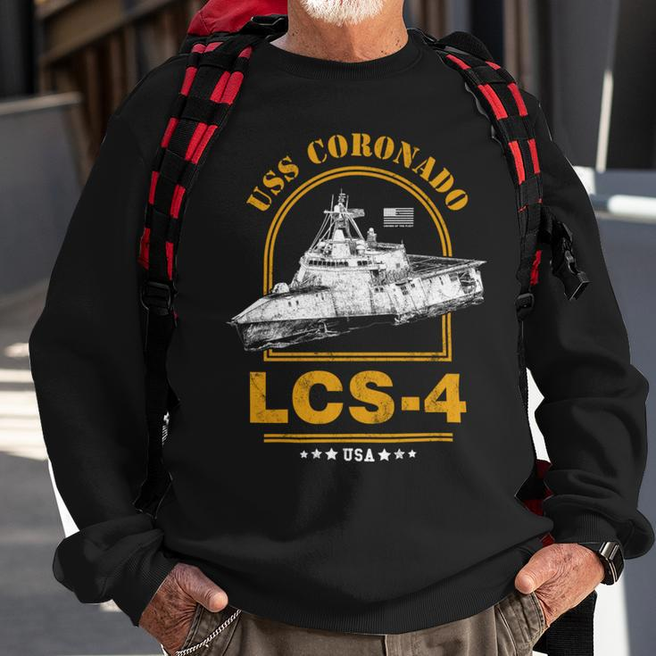Lcs-4 Uss Coronado Sweatshirt Gifts for Old Men