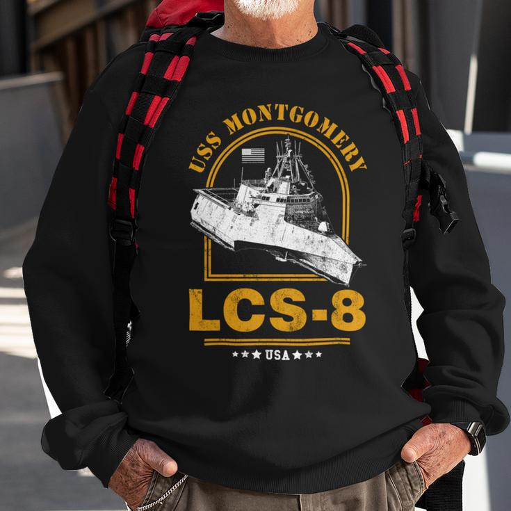 Lcs-8 Uss Montgomery Sweatshirt Gifts for Old Men
