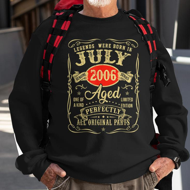 Legends Were Born In July 2006 15Th Birthday Gifts Sweatshirt Gifts for Old Men