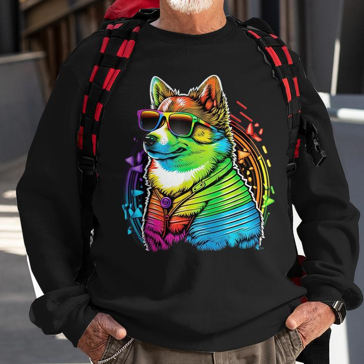 Lesbian Lgbt Gay Pride Swedish Vallhund Dog Sweatshirt Gifts for Old Men