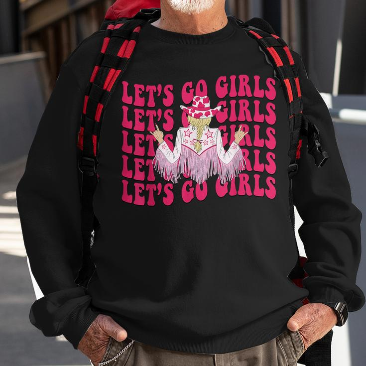 Lets Go Girls Rodeo Western Country Cowgirl Bachelorette Rodeo Funny Gifts Sweatshirt Gifts for Old Men