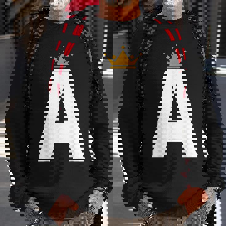 Letter A Alphabet Letter Initial Sweatshirt Gifts for Old Men Letter A Alphabet Letter Initial Sweatshirt Gifts for Old Men