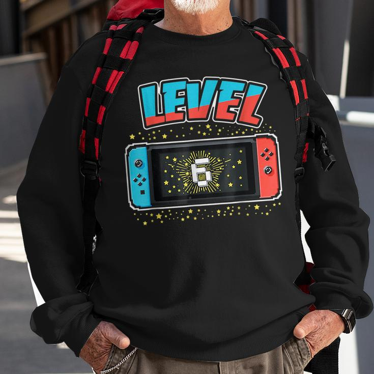 Level 6 Birthday Boy 6 Years Old Video Games Gift Sweatshirt Gifts for Old Men
