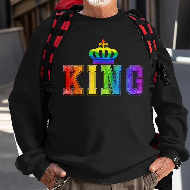 Lgbt Pride Lesbian King Queen Matching Gifts Sweatshirt Gifts for Old Men