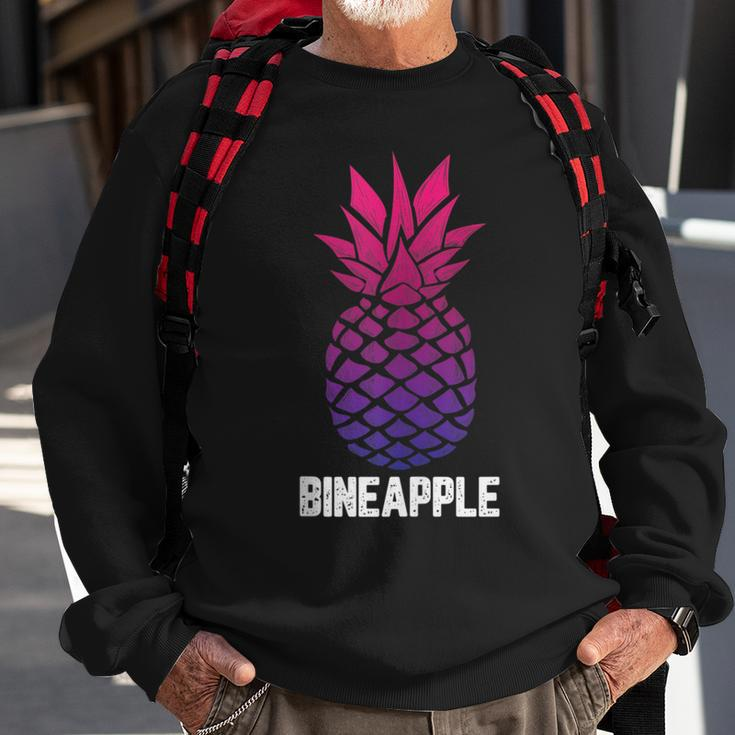 Lgbt-Q Bi-Sexual Pineapple Tropical Summer Cool Pride Gifts Sweatshirt Gifts for Old Men