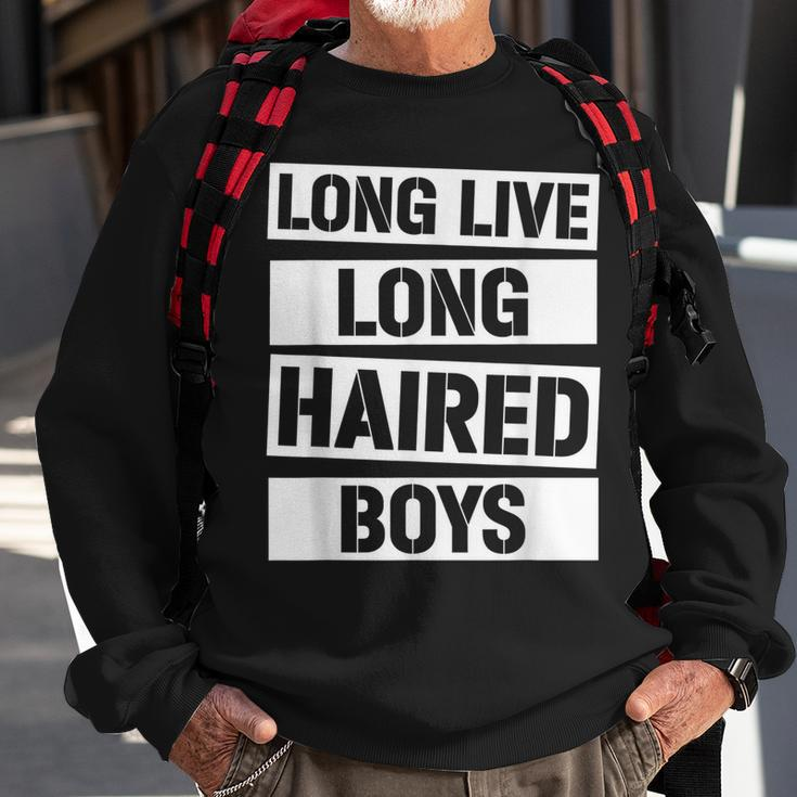 Long Live Long Haired Boys Long Hair Long Hair Kids Men Boy Sweatshirt Gifts for Old Men
