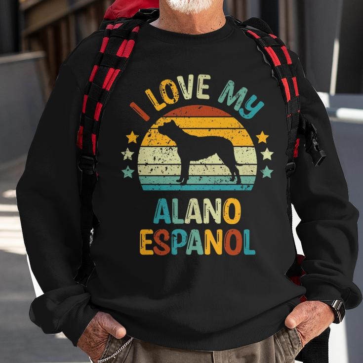 Love My Alano Espanol Or Spanish Bulldog Dog Sweatshirt Gifts for Old Men