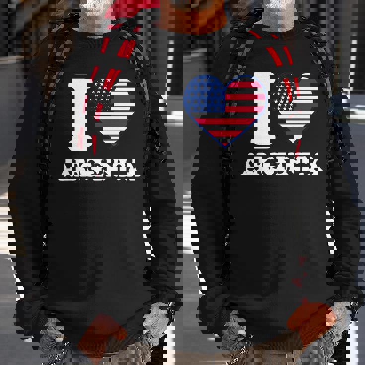 I Love Argenta I Heart Argenta Sweatshirt Gifts for Old Men