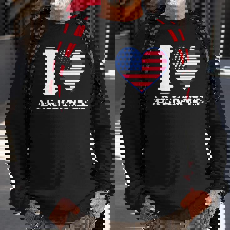 I Love Autaugaville I Heart Autaugaville Sweatshirt Gifts for Old Men