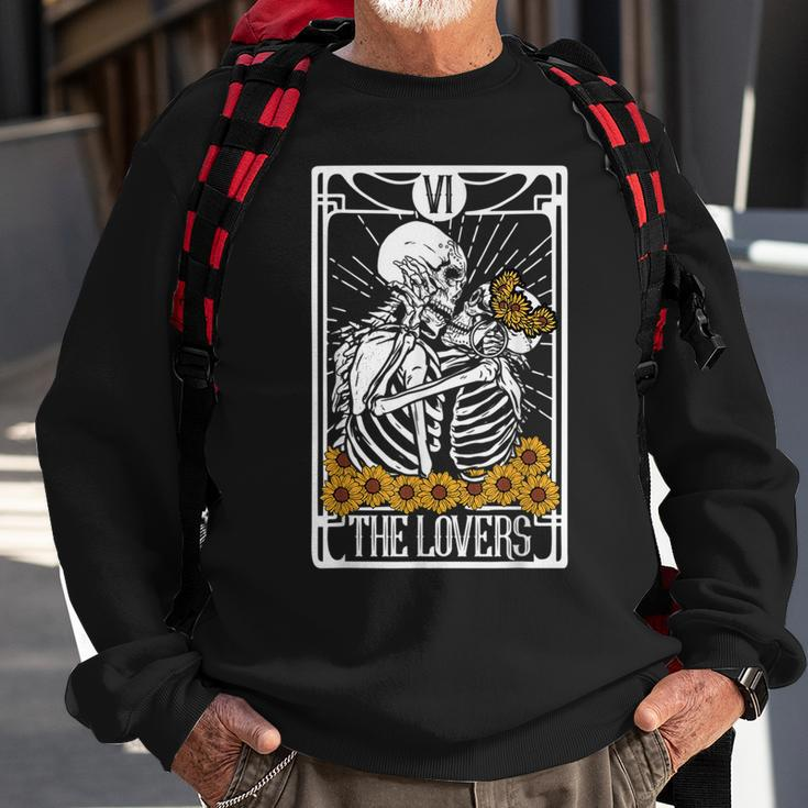 The Lovers Tarot Card Reading Witch Aesthetic Halloween Reading s Sweatshirt Gifts for Old Men