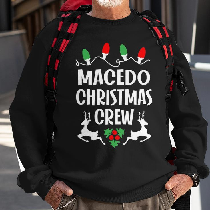 Macedo Name Gift Christmas Crew Macedo Sweatshirt Gifts for Old Men