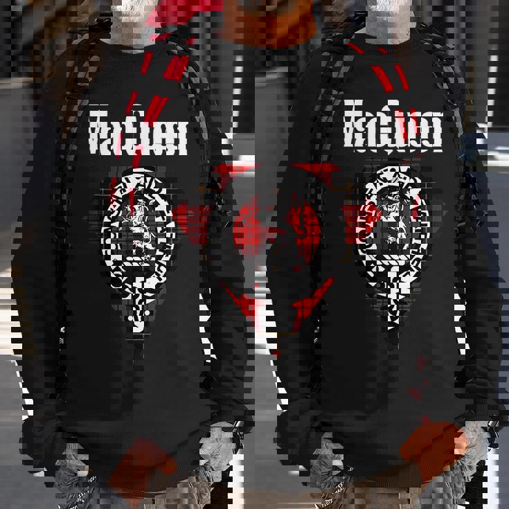 Macqueen Clan Scottish Name Coat Of Arms Tartan Sweatshirt Gifts for Old Men
