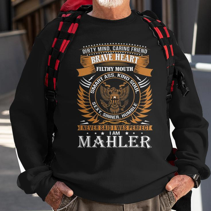 Mahler Name Gift Mahler Brave Heart Sweatshirt Gifts for Old Men