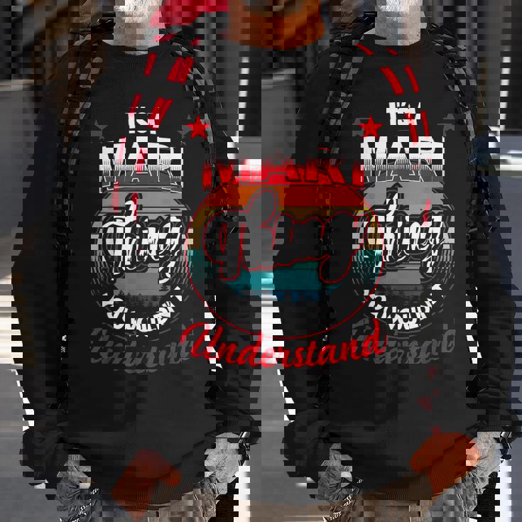Mari Retro Name Its A Mari Thing Sweatshirt Gifts for Old Men