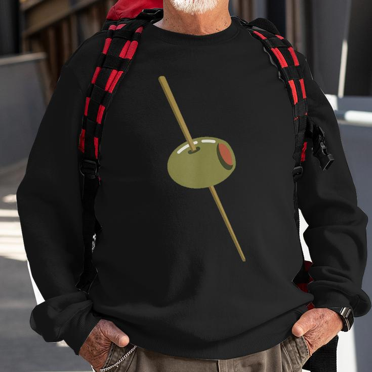 Martini Olive Classy Favorite Drink Dry Dirty Sweatshirt Gifts for Old Men
