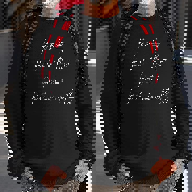 Maxwell's Equations Integral Form CoolFor Geeks Sweatshirt Gifts for Old Men
