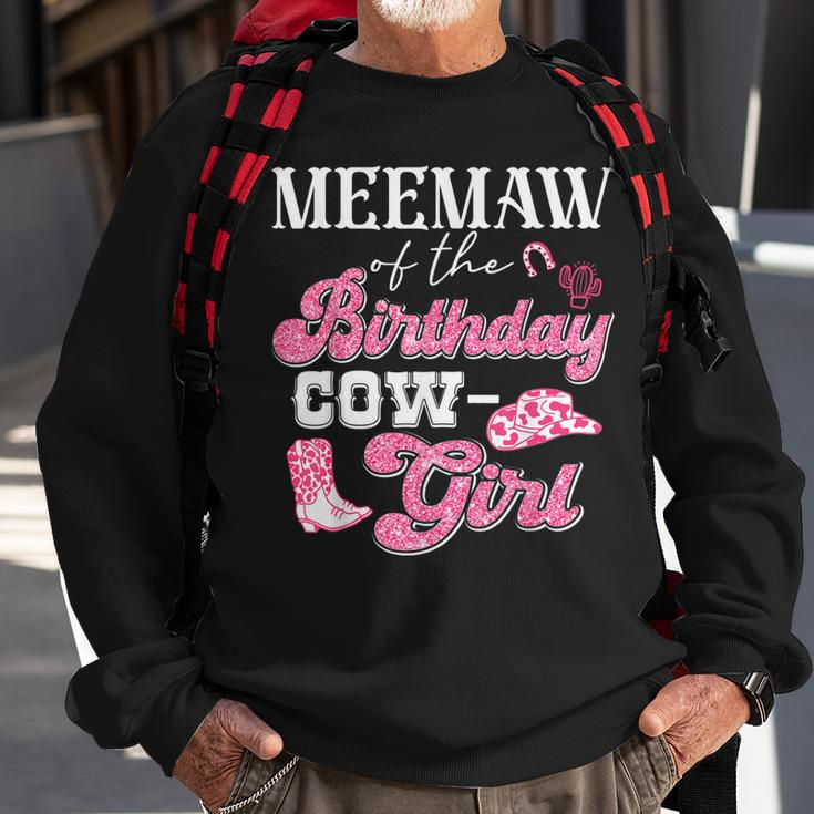 Meemaw Of The Birthday Cowgirl Howdy Western Rodeo Bday Sweatshirt Gifts for Old Men