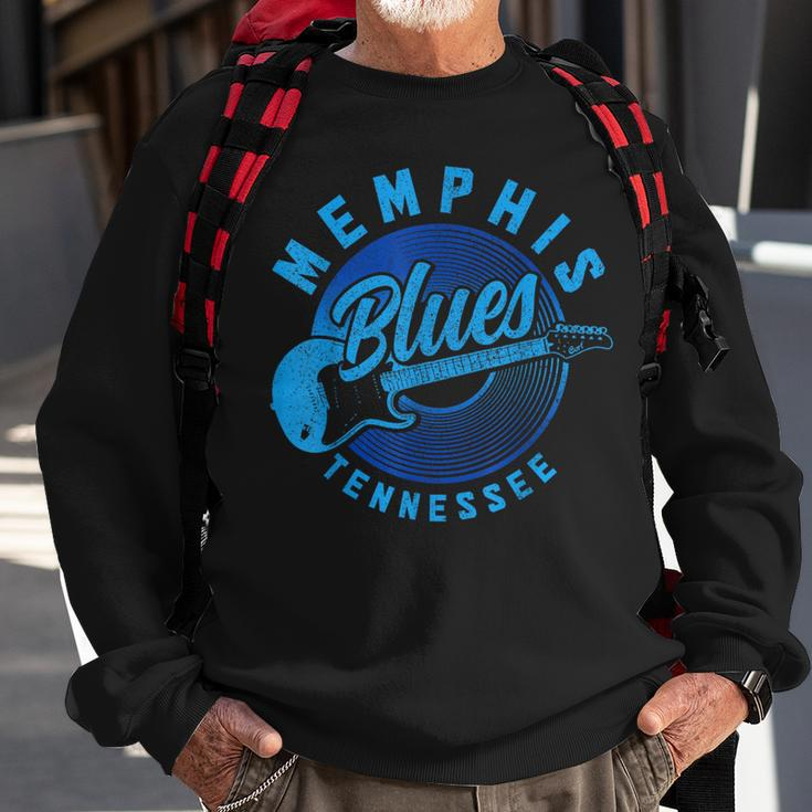 Memphis Tennessee Tn Pride Guitar Blues Music Vintage Sweatshirt Gifts for Old Men
