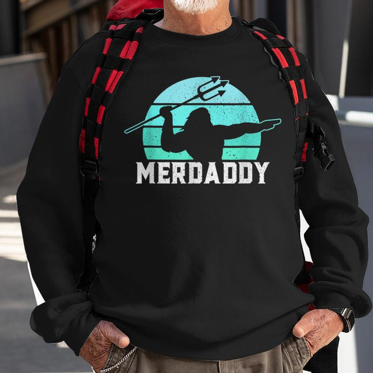 Merdaddy Security Merman Mermaid Daddy Fish Fathers Day Sweatshirt Gifts for Old Men