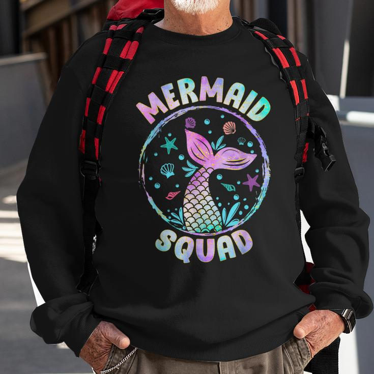 Mermaid Squad Themed Birthday Party Mermaids Family Matching Sweatshirt Gifts for Old Men