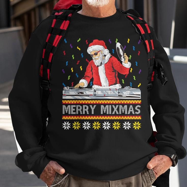 Merry Mixmas Christmas Dj Hip Hop Music Party Ugly Fun Sweatshirt Gifts for Old Men