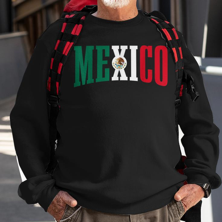 Mexico Sports Style Retro Mexican Flag Pride Sweatshirt Gifts for Old Men