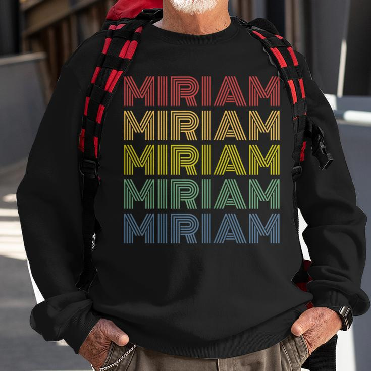 Miriam Personalized Name Retro 70S Vintage Sweatshirt Gifts for Old Men