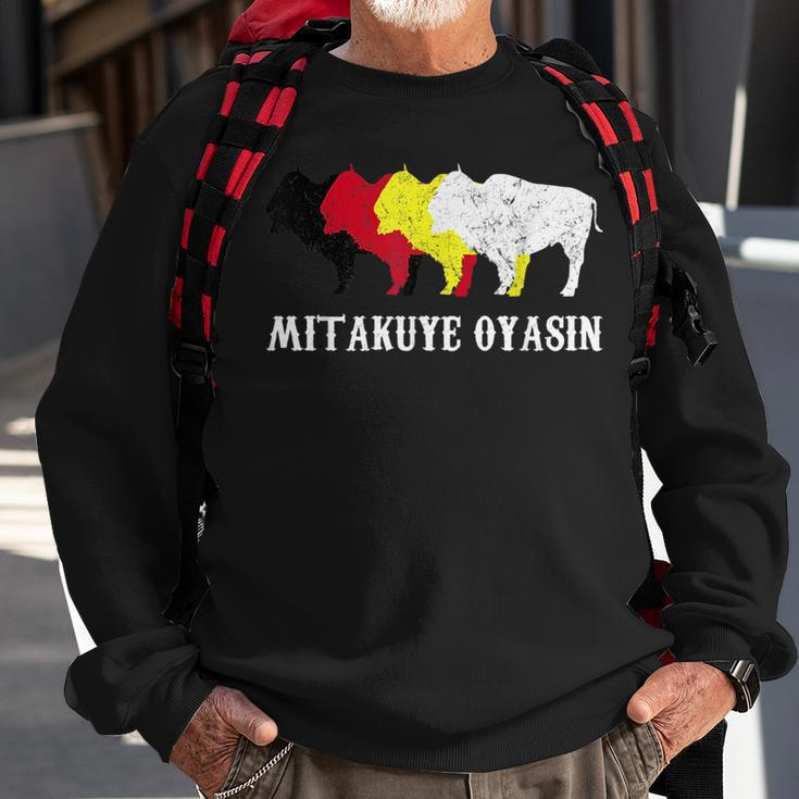 Mitakuye Oyasin Indian Culture - Oglala Lakota Sioux Chief Sweatshirt Gifts for Old Men