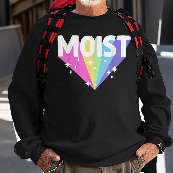 Moist Funny Meme Offensive Weird Cool Hilarious Humorous Meme Funny Gifts Sweatshirt Gifts for Old Men